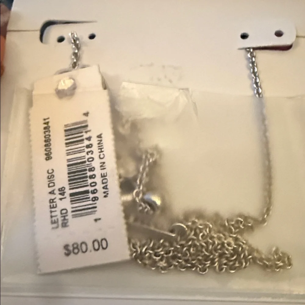 🩶Kendra Scott Silver & Mother of Pearl Reversible Initial Necklaces🩶 - Picture 3 of 14